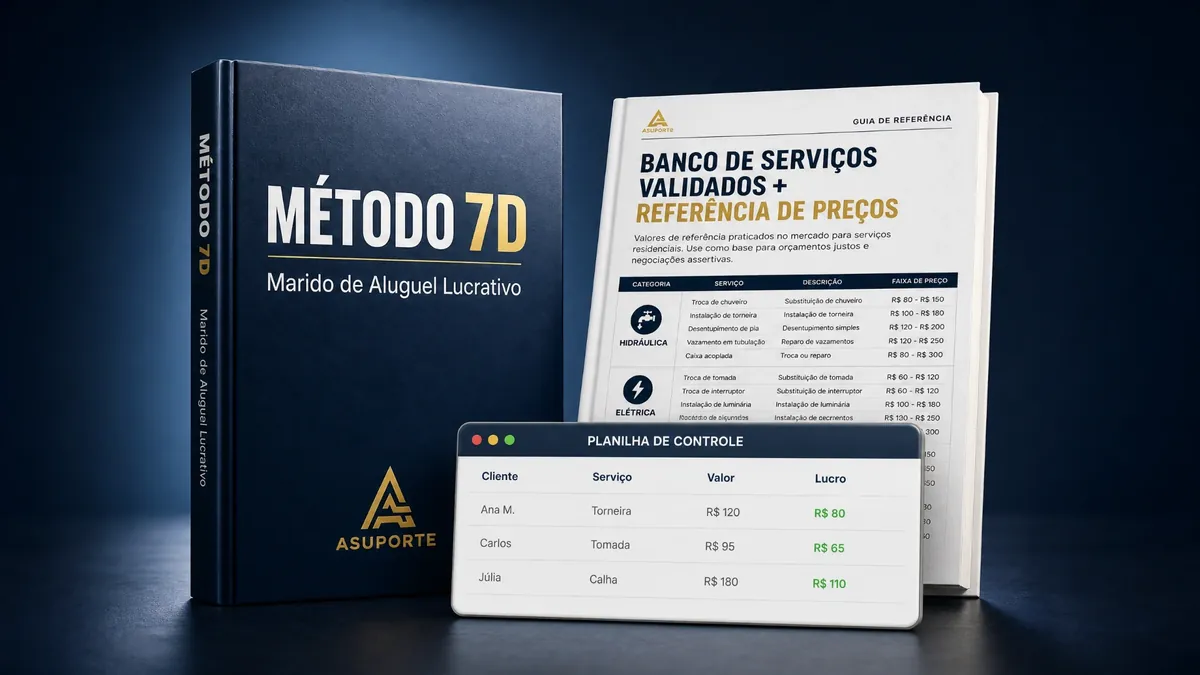 Método 7D — eBook, Banco de Serviços e Planilha de Controle