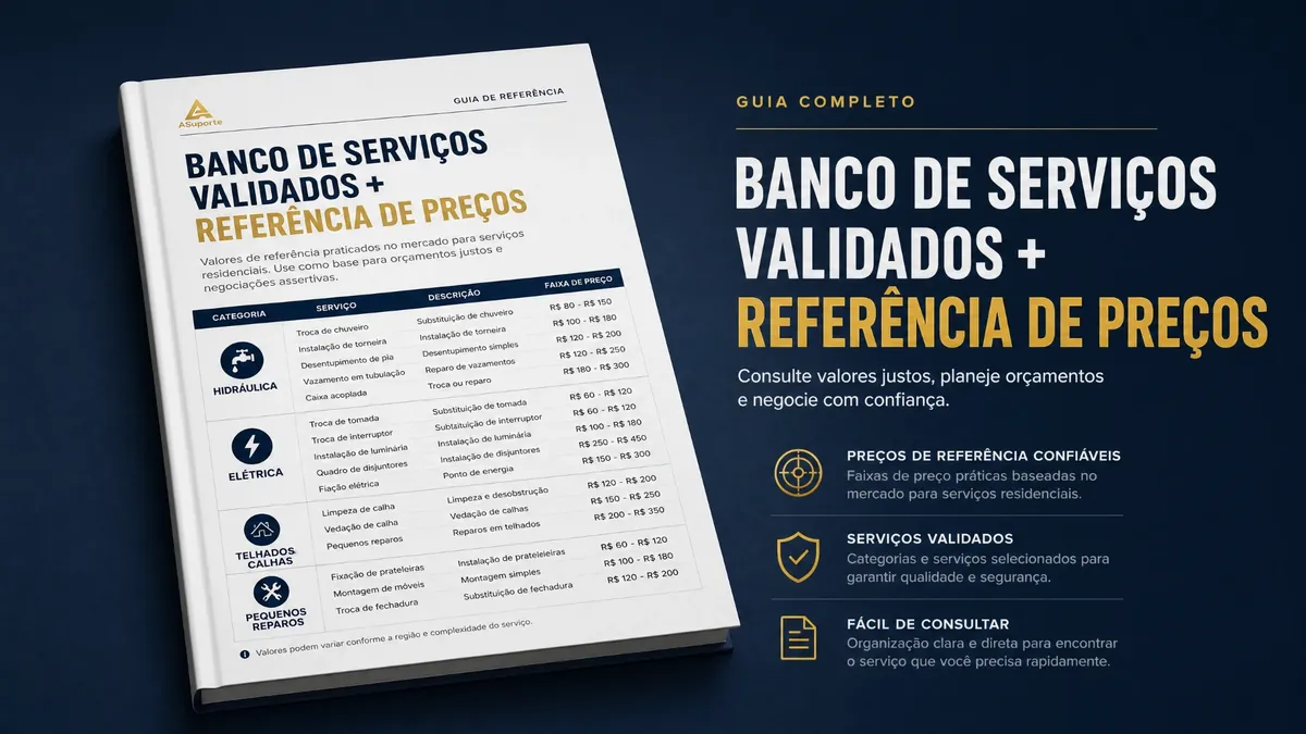 Banco de Serviços Validados + Referência de Preços